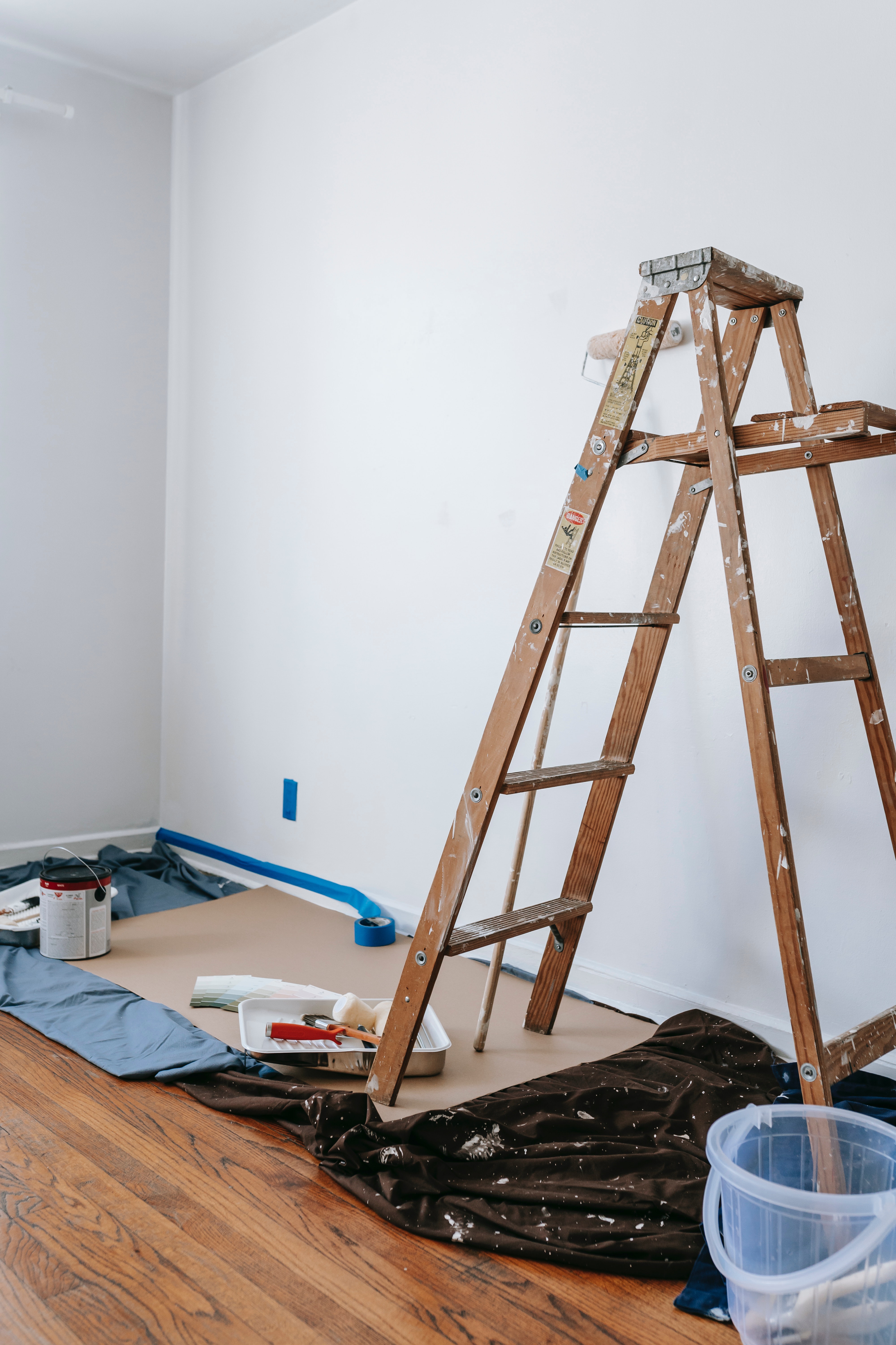 Interior repaint project in Hamilton